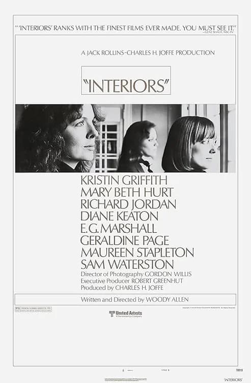 Interiors film posteri